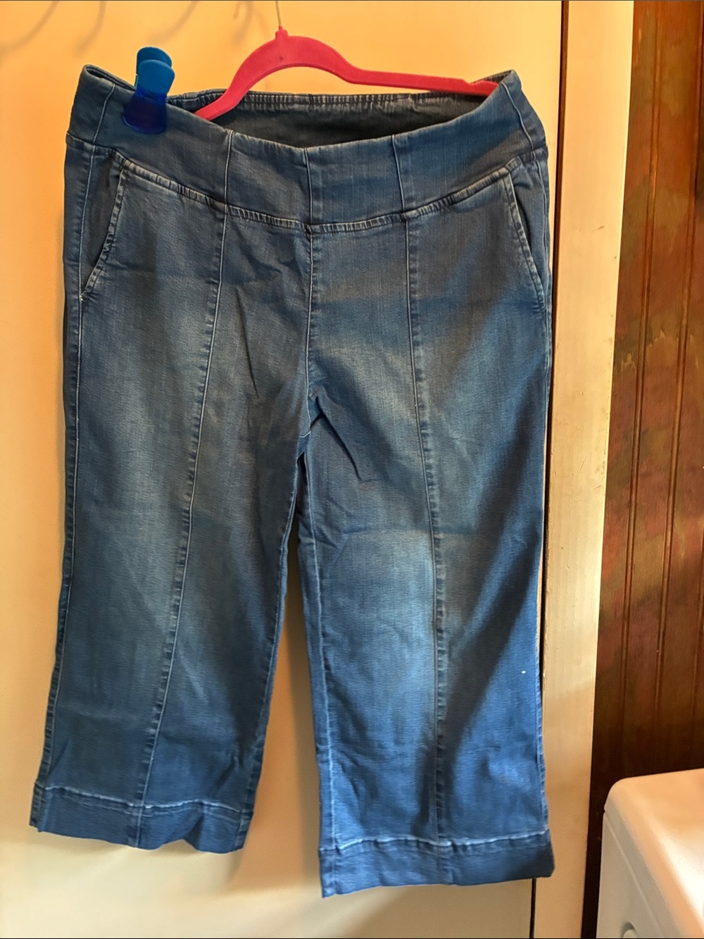 Belle by Kim Gravel Medium Blue Cropped Jeans